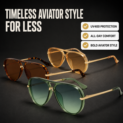 VELTRIQ SOLARA™ CLASSIC AVIATOR SUNGLASSES
