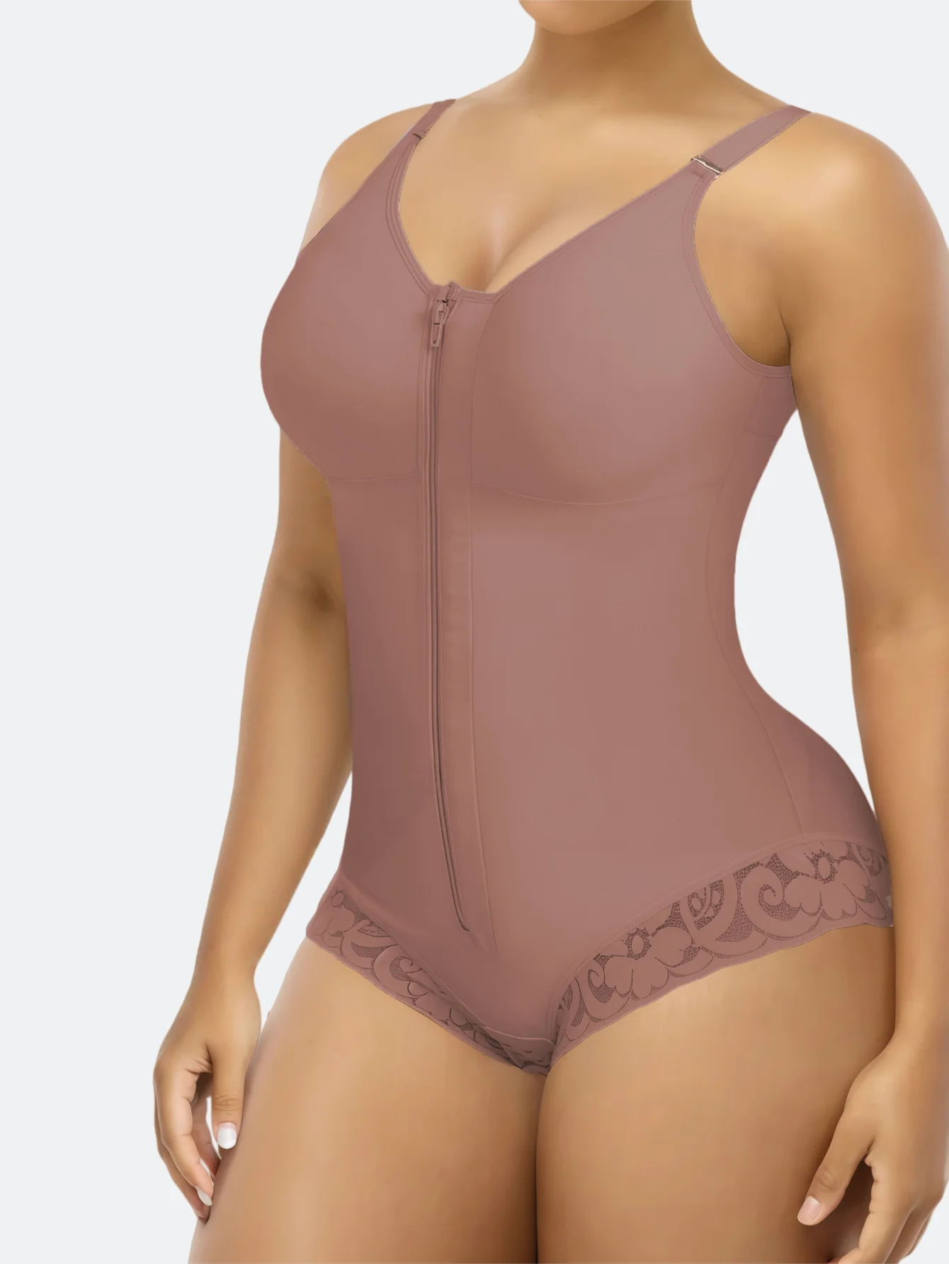 Ventriq SculptFit™ Front-Zip Tummy Control Bodysuit