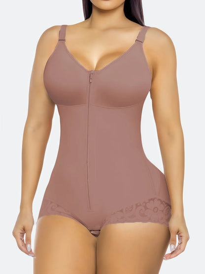 Ventriq SculptFit™ Front-Zip Tummy Control Bodysuit