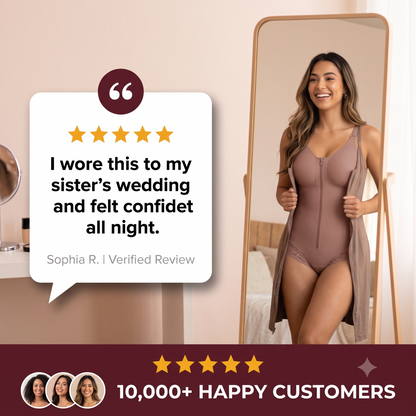 Ventriq SculptFit™ Front-Zip Tummy Control Bodysuit