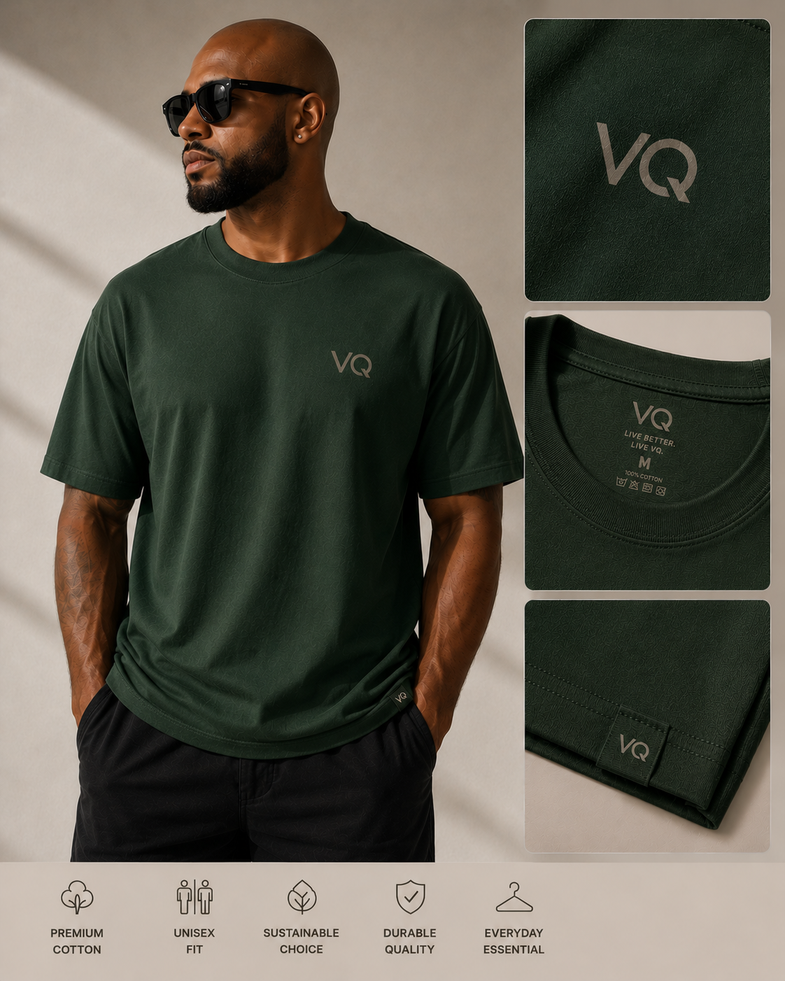VQ Essential Premium Cotton Unisex T-Shirt